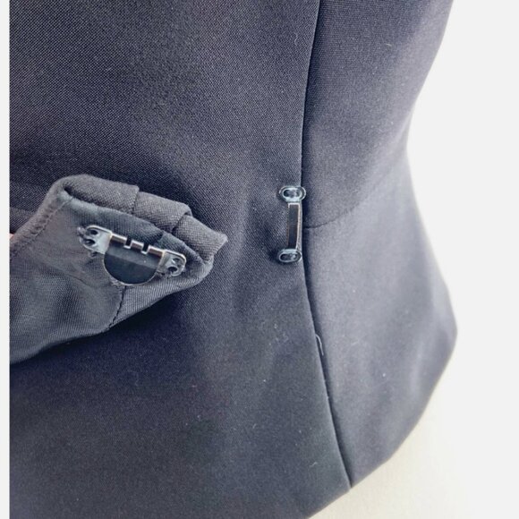 VTG 80's CD de Christian Dior Robes Du Soir Paris Black Silk Belt 8 - Picture 6 of 10
